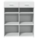vidaXL Buffet blanc 80x42 5x93 cm bois d'ingénierie