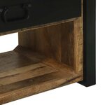 vidaXL Portant à Vêtements avec tiroir Marron Bois de manguier massif