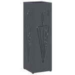 vidaXL Porte-parapluie Anthracite 15 5 x 15 5 x 49 cm Acier
