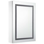 vidaXL Armoire de salle de bain à miroir LED 50x13x70 cm