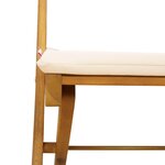 vidaXL Chaises de bistrot d'extérieur 4 Pièces Crème blanc