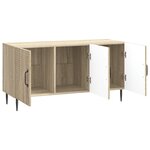 vidaXL Meuble TV Chêne Sonoma 99 x 34 5 x 50 cm Bois d'ingénierie