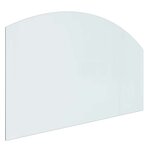 vidaXL Plaque en verre de cheminée Transparent 100 x 60 cm Verre