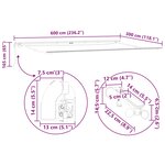 vidaXL Auvent rétractable automatique avec LED marron 600x300 cm