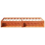 vidaXL Lit de jour sans matelas cire marron 80x200 cm bois pin massif