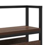 vidaXL Tête de lit de rangement Chêne marron 200 cm Bois d'ingénierie