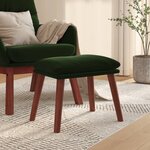 vidaXL Repose-pied Vert foncé 45x29 5x35 cm Velours