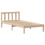 vidaXL Cadre de lit sans matelas 90x200 cm bois de pin massif