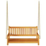 vidaXL Banc suspendu 2 places 110x56x58 cm en bois massif d'acacia