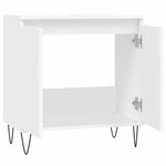 vidaXL Armoire de salle de bain blanc 58x33x60 cm bois d'ingénierie
