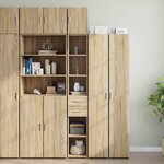 vidaXL Armoire de rangement mince chêne sonoma 30x42 5x225 cm
