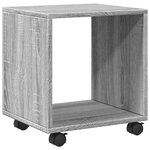 vidaXL Armoire roulante sonoma gris 37x33x42 5 cm bois d'ingénierie