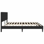 vidaXL Cadre de lit avec tête de lit Noir 180 x 200 cm Velours