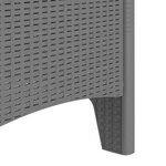 vidaXL Chaise de jardin 4 Pièces Gris clair 53 x 49 x 85 cm PP