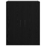 vidaXL Armoire suspendue Montage mural Chêne noir 69 5 x 34 x 90 cm