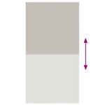 vidaXL Store enrouleur de douche 140x240 cm largeur du tissu 136 cm