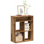 vidaXL Bibliothèque vieux bois 66x31x80 cm bois d'ingénierie