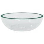 vidaXL Lavabo Verre trempé 35x12 cm Transparent