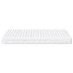 vidaXL Matelas en mousse blanc 180x210 cm dureté H2 H3