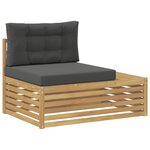 vidaXL 5 pc Ensemble de canapés d'extérieur Polyester Blanc