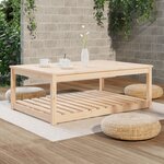 vidaXL Table de jardin 121x82 5x45 cm bois massif de pin