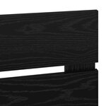 vidaXL Tête de lit Chêne noir 80 cm Bois d'ingénierie