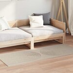 vidaXL Tapis de surface HUARTE Beige 200 x 80 cm Polyester
