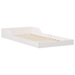 vidaXL Cadre de lit Blanc 75 x 190 cm Pin massif
