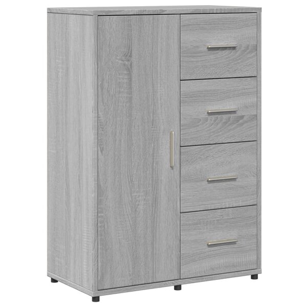 vidaXL Buffet sonoma gris 60x31x84 cm bois d'ingénierie