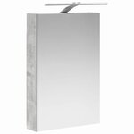 vidaXL Armoire Miroir de Salle de Bain Gris béton 40 x 10 5 x 60 5 cm