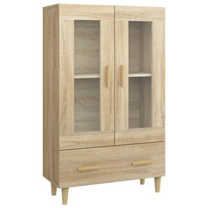 vidaXL Buffet haut Chêne sonoma 70x31x115 cm Bois d'ingénierie