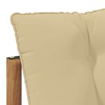 vidaXL 3 Pièce Sofa de milieu extérieur Bois d'Acacia Massif Naturel
