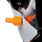 WEHNCKE Toboggan aquatique double 650x180 cm Orange et bleu