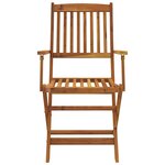 vidaXL Ensemble à manger d'extérieur pliable 7Pièces Bois d'acacia solide