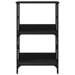 vidaXL Bibliothèque noir 50x33x82 cm bois d'ingénierie