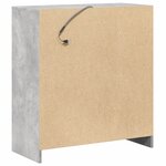 vidaXL Buffet avec LED gris béton 77x34x85 cm bois d'ingénierie