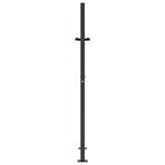 vidaXL Portail de jardin anthracite 105x155 cm acier design de bambou
