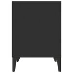 vidaXL Tables de chevet 2 Pièces Noir 40x35x50 cm