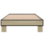 vidaXL Cadre de lit sans matelas chêne sonoma 75x190 cm
