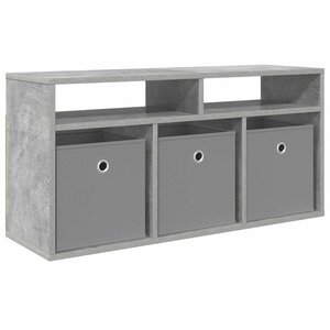 vidaXL Basboard avec tiroir Gris béton 87 x 27 5 x 43 cm