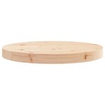 vidaXL Dessus de table rond Ø40x3 cm bois de pin massif