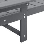 Chaises longues vidaXL 2 Pièces Gris clair 162x53x98.5 cm HDPE