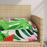vidaXL Set de coussins de palette Floral 2 Pièces Jungle tropicale