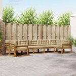 vidaXL Ensemble de canapés d'extérieur 7 pc Naturel et Beige