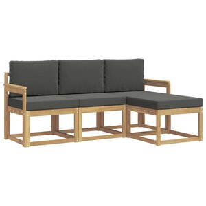 vidaXL Ensemble de canapés d'extérieur 4 pc