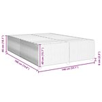 vidaXL Cadre de lit Vert foncé 140x190 cm Velours