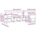 vidaXL Ensemble de canapés d'extérieur 5 pc Naturel et Anthracite