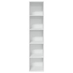 vidaXL Bibliothèque blanc 40x30x189 cm bois d'ingénierie