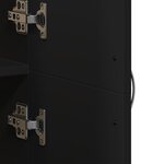vidaXL Armoire de classement noir 60x32x153 cm bois d'ingénierie