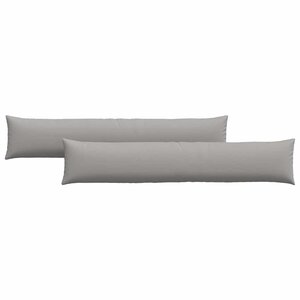 vidaXL Coussins de canapé 2 Pièces Gris nuage 200 x 40 cm tissu